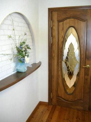 ｽﾃﾝﾄﾞｶﾞﾗｽ入木製扉