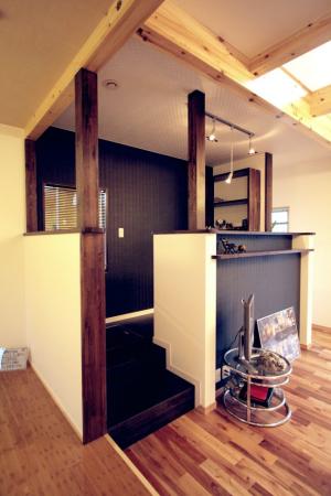 リビング一角のＰＣスペース